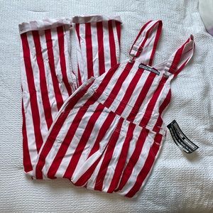 Wisconsin Gameday overalls size XS